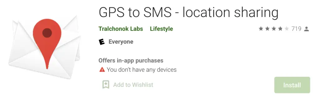 GPS To SMS Location Sharing App