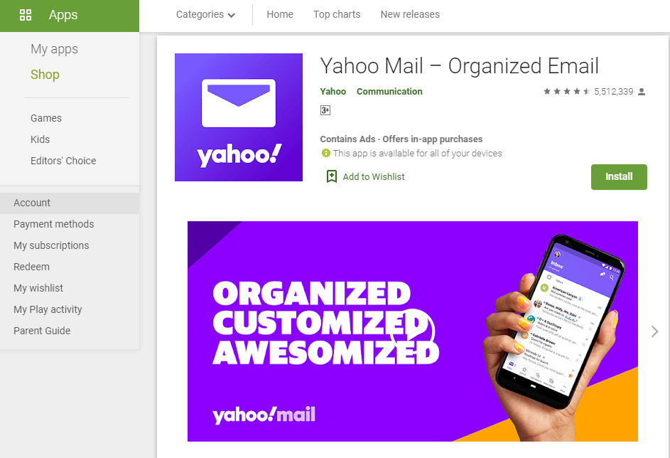  Yahoo Mail