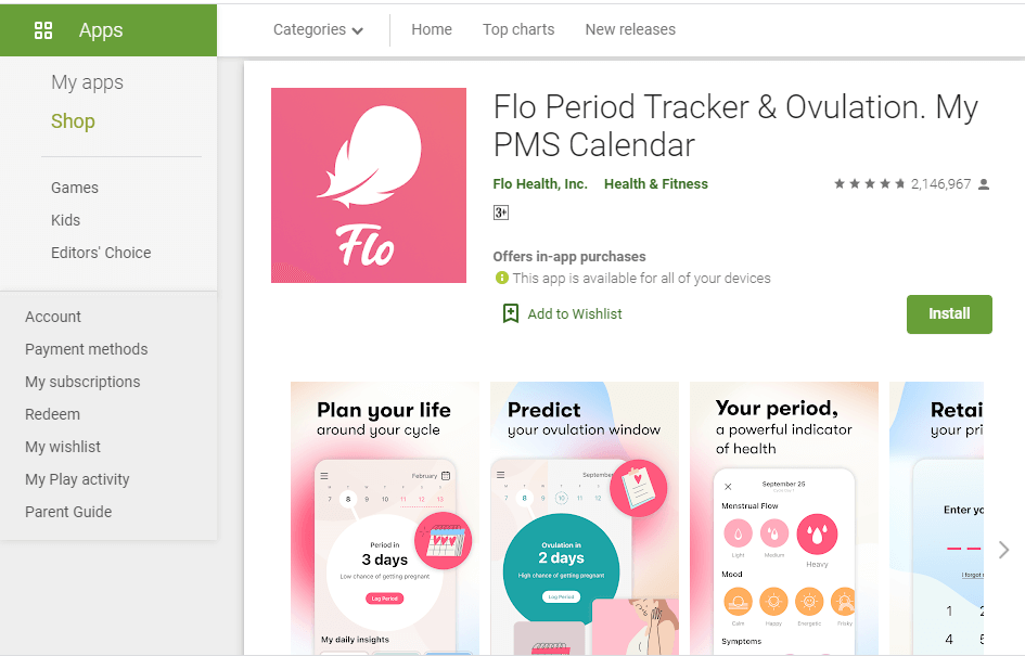 Period Tracker Flo Ovulation Calendar And Pregnancy