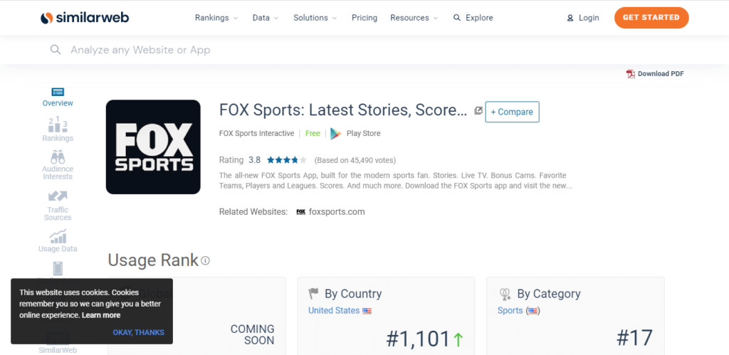 FOX Sports Live streaming scores and news