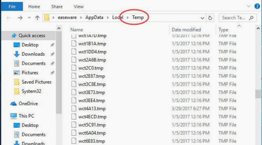 Temp Files