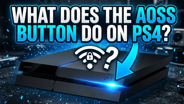 What does the AOSS button do on PS4