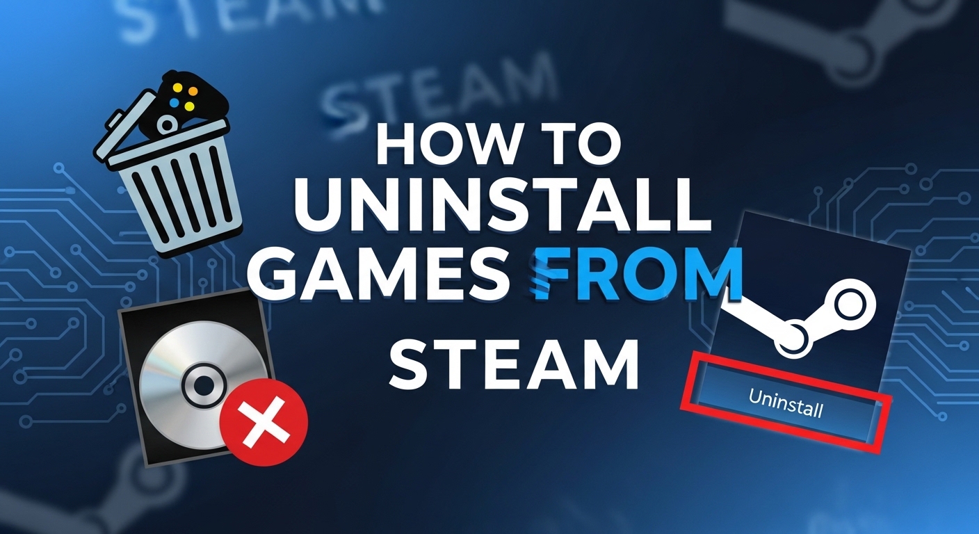 How do you uninstall games from steam Free Up Space