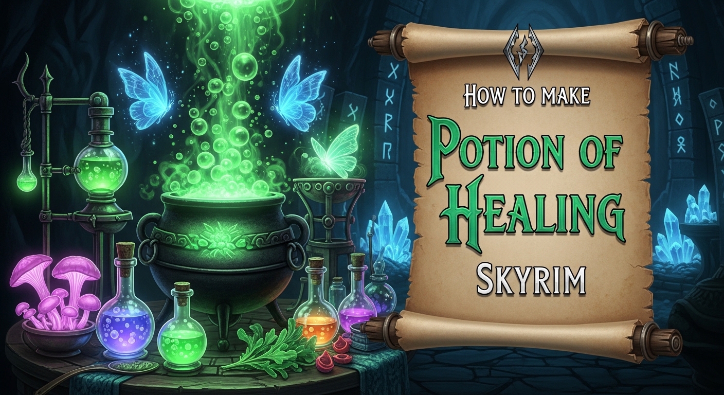 How to make potion of healing skyrim