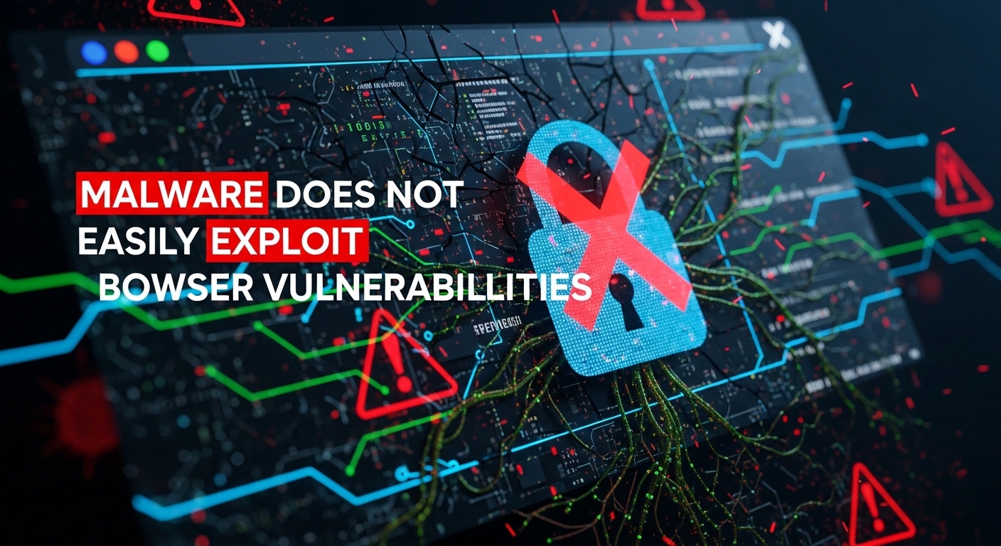 Malware doesn't easily exploit browser vulnerabilities