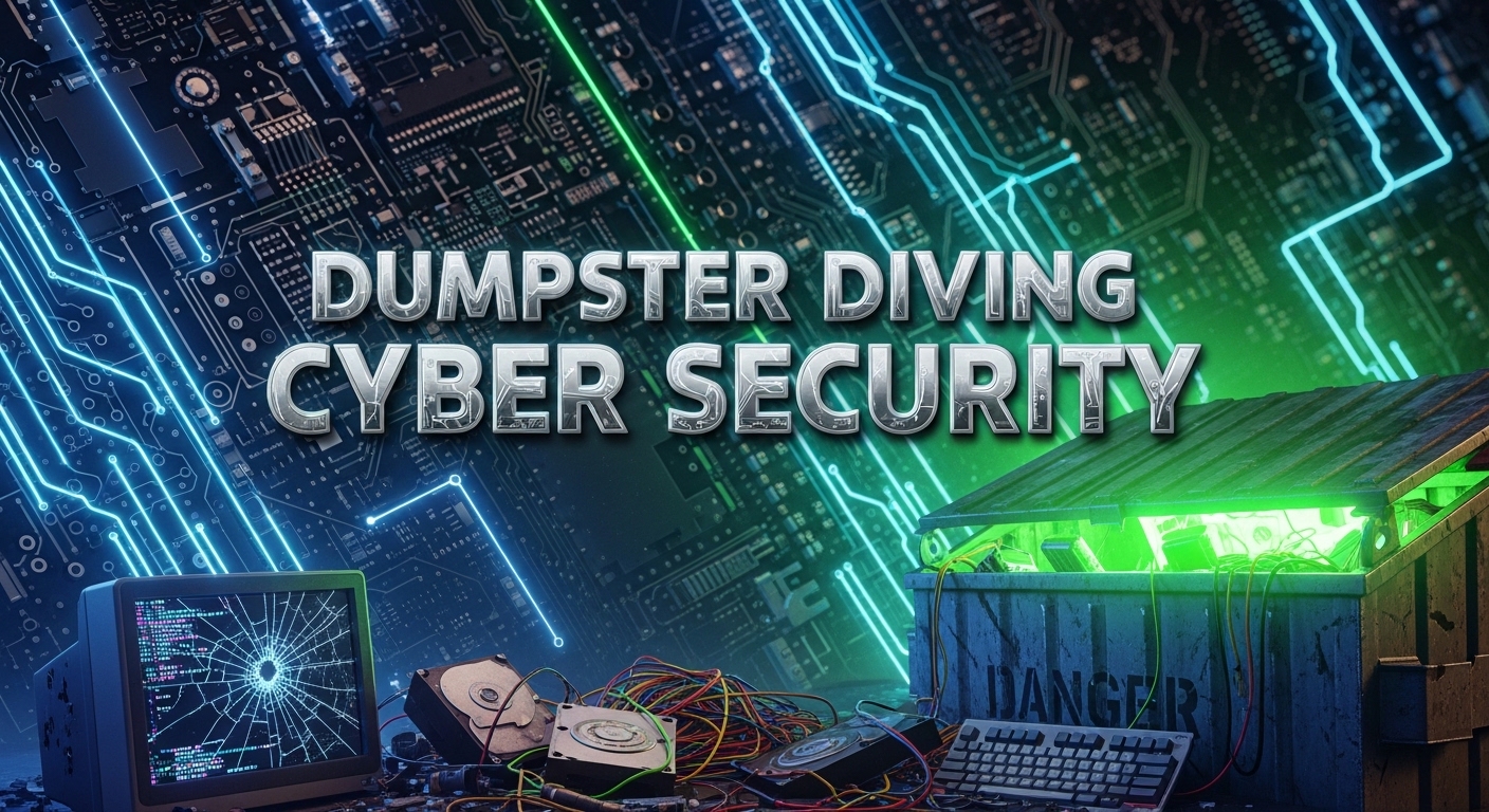 What is dumpster diving cyber security?