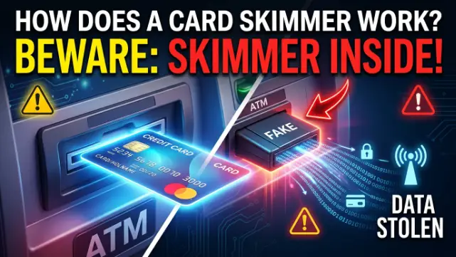 How does a card skimmer work