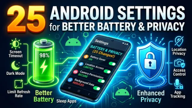 25 Android Settings to Change for Better Battery & Privacy